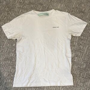 Off-White White Short Sleeve Tee Versatile Design